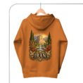 Tomb of Cyrus Iran unisex hoodie with panorama of Iran’s mountains, lakes, deserts and sea design