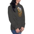 Persian Garden Iran unisex hoodie with ancient Persian columns before snowy mountains design