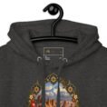 Iranian Cheetah unisex hoodie with Iranian cheetah in a desert canyon design