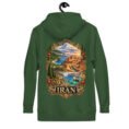 Iranian Cheetah unisex hoodie with Iranian cheetah in a desert canyon design