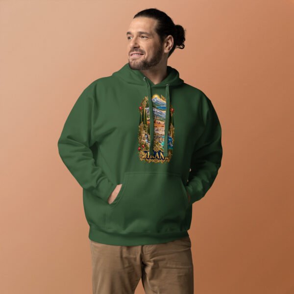 Tomb of Cyrus Iran unisex hoodie with panorama of Iran’s mountains, lakes, deserts and sea design