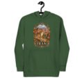 Iranian Cheetah unisex hoodie with Iranian cheetah in a desert canyon design