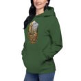 Persian Garden Iran unisex hoodie with ancient Persian columns before snowy mountains design