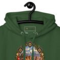 Iranian Cheetah unisex hoodie with Iranian cheetah in a desert canyon design