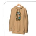 Khaki Tomb of Cyrus Iran unisex hoodie with panorama of Iran’s mountains, lakes, deserts and sea design, front view