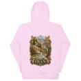 Persian Garden Iran unisex hoodie with ancient Persian columns before snowy mountains design