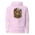 Silk Road Iran unisex hoodie with Iranian horse in the mountains design