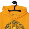 Gold Lion and Sun Map of Iran unisex hoodie, front with Lion and Sun medallion design