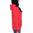 Red Persian Garden Iran unisex hoodie with ancient Persian columns before snowy mountains design