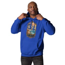 Royal Sistan and Baluchestan unisex hoodie with Shahr-e Sukhteh, the Burnt City design, front view