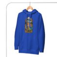 Royal Tomb of Cyrus Iran unisex hoodie with panorama of Iran’s mountains, lakes, deserts and sea design, front view
