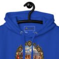 Royal Iranian Cheetah unisex hoodie with Iranian cheetah in a desert canyon design
