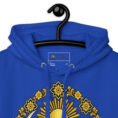 Royal Lion and Sun Map of Iran unisex hoodie, front with Lion and Sun medallion design