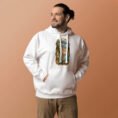 White Tomb of Cyrus Iran unisex hoodie with panorama of Iran’s mountains, lakes, deserts and sea design, front view