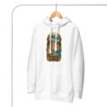 White Tomb of Cyrus Iran unisex hoodie with panorama of Iran’s mountains, lakes, deserts and sea design, front view