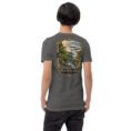 Asphalt Semnan unisex t-shirt, back view with Abr Forest and the eastern Alborz design