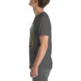 Asphalt Qazvin unisex t-shirt, with Alamut Castle on its rocky Alborz cliff design