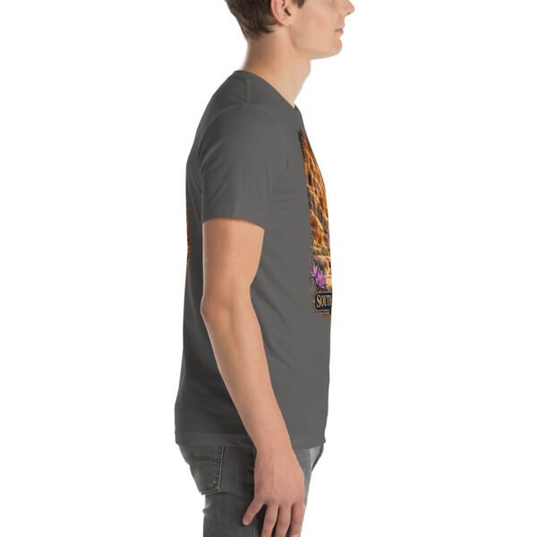 Asphalt South Khorasan unisex t-shirt, with historic citadel of Birjand design