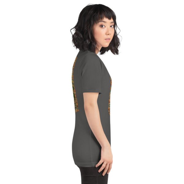 Asphalt Golestan unisex t-shirt, with Sasanian Great Wall of Gorgan design