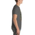 Asphalt Qazvin unisex t-shirt, with Alamut Castle on its rocky Alborz cliff design