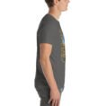 Asphalt West Azerbaijan unisex t-shirt, with Lake Urmia and the ancient Hasanlu mound design