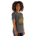 Asphalt Khuzestan unisex t-shirt, front view with ancient Susa design