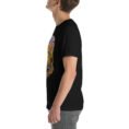 Black North Khorasan unisex t-shirt, with historic citadel of Shirvan and vineyards design