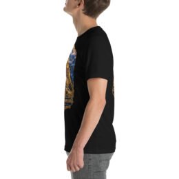 Black Khorasan Razavi unisex t-shirt, with Tomb of Ferdowsi in ancient Tus design