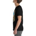 Black West Azerbaijan unisex t-shirt, with Lake Urmia and the ancient Hasanlu mound design