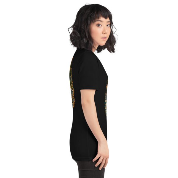 Black Isfahan unisex t-shirt, with Naqsh-e Jahan Square and Ali Qapu Palace design