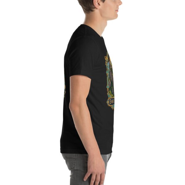 Black East Azerbaijan unisex t-shirt, with Babak Castle and the Arasbaran valleys design