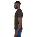 Brown Markazi unisex t-shirt, with ancient columns of Khorheh design