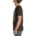 Brown West Azerbaijan unisex t-shirt, with Lake Urmia and the ancient Hasanlu mound design