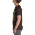 Brown East Azerbaijan unisex t-shirt, with Babak Castle and the Arasbaran valleys design