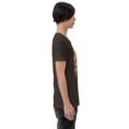 Brown Semnan unisex t-shirt, with Qasr-e Bahram caravanserai in the Dasht-e Kavir design
