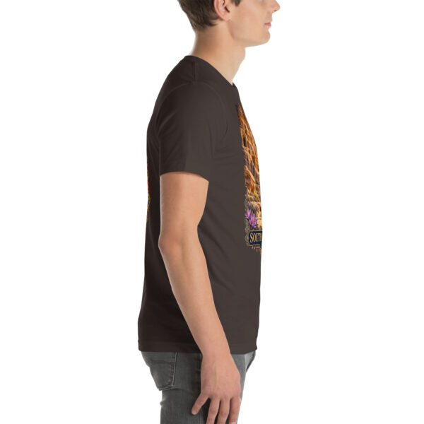 Brown South Khorasan unisex t-shirt, with historic citadel of Birjand design