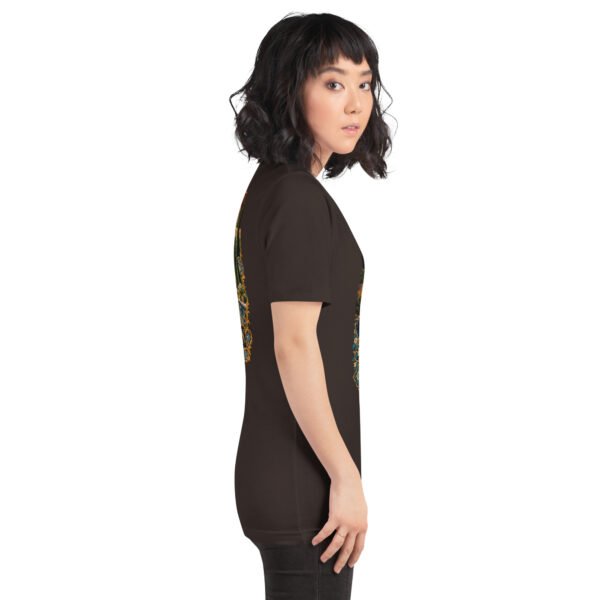 Brown Isfahan unisex t-shirt, with Naqsh-e Jahan Square and Ali Qapu Palace design
