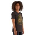 Brown Khuzestan unisex t-shirt, front view with ancient Susa design