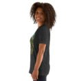 Dark Grey Heather Gilan unisex t-shirt, with Rudkhan Castle in the Hyrcanian forest design