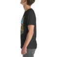 Dark Grey Heather West Azerbaijan unisex t-shirt, with Lake Urmia and the ancient Hasanlu mound design