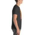 Dark Grey Heather South Khorasan unisex t-shirt, with historic citadel of Birjand design