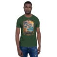 Forest Sistan and Baluchestan unisex t-shirt, front view with Shahr-e Sukhteh, the Burnt City design