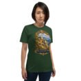 Forest Kohgiluyeh and Boyer-Ahmad unisex t-shirt, front view with Tang-e Balqis gorge and Mount Dena design