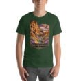 Forest South Khorasan unisex t-shirt, front view with historic citadel of Birjand design