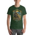 Forest East Azerbaijan unisex t-shirt, front view with Babak Castle and the Arasbaran valleys design