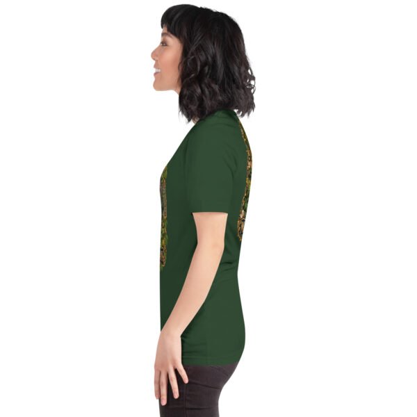 Forest Mazandaran unisex t-shirt, with terraced springs of Badab-e Surt in the Hyrcanian forest design
