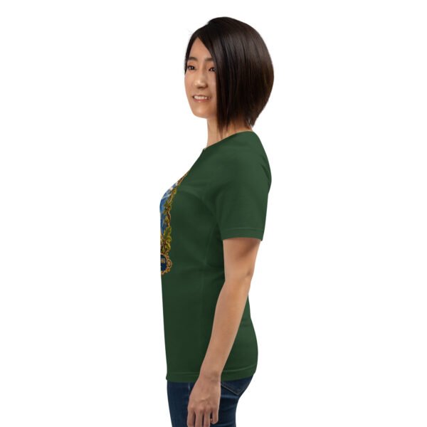 unisex-staple-t-shirt-forest-left-6acbd04933127.jpg Forest Kohgiluyeh and Boyer-Ahmad unisex t-shirt, with Tang-e Balqis gorge and Mount Dena design