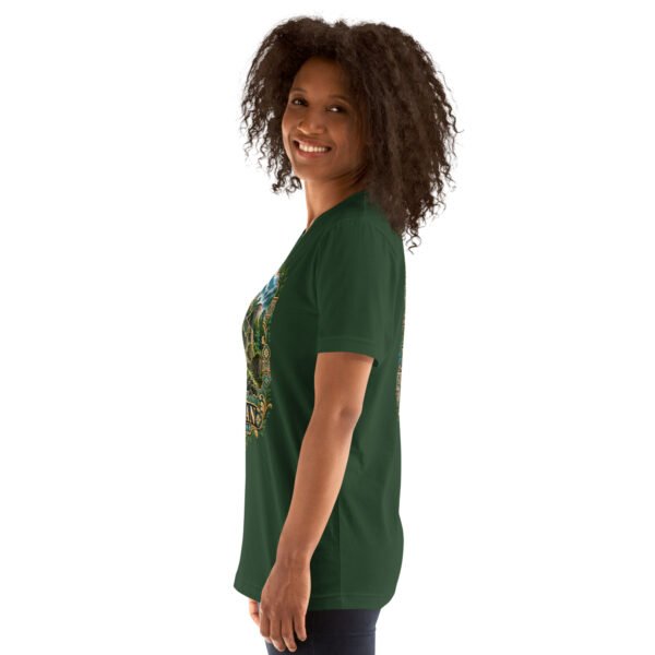 Forest Gilan unisex t-shirt, with Rudkhan Castle in the Hyrcanian forest design