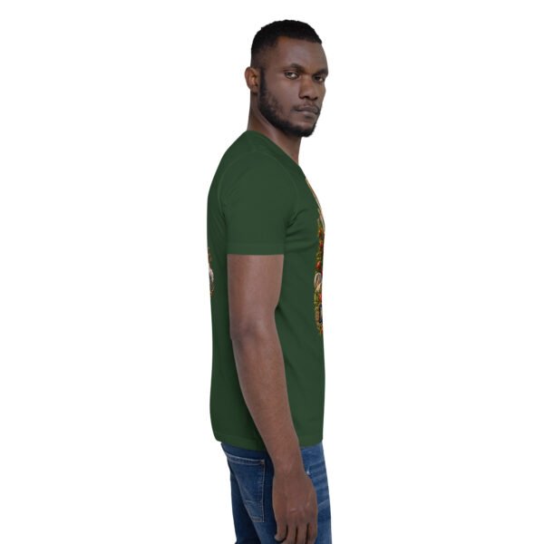 Forest Markazi unisex t-shirt, with ancient columns of Khorheh design
