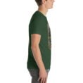Forest Qazvin unisex t-shirt, with Alamut Castle on its rocky Alborz cliff design